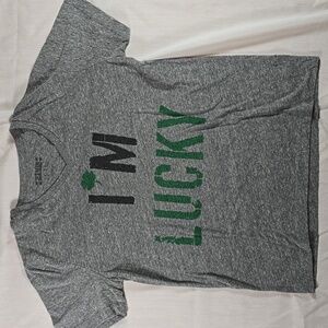 "I'm Lucky" v-neck t-shirt by 21 Men